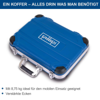 Scheppach TB235 Werkzeugkoffer Werkzeug-Set ABS-Kunststoffkoffer 233-teilig