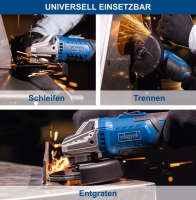 Scheppach C-AG125-X Akku-Winkelschleifer SET 20V-IXES-Serie 125mm + Zubehör