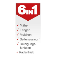 Scheppach MS226-56 Benzin-Rasenmäher Mäher 6PS 65L 56cm EasyClean