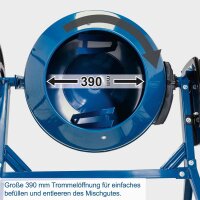 Scheppach MIX180 Betonmischer Zementmischer Mischer 230V 800W 180L Ø390mm