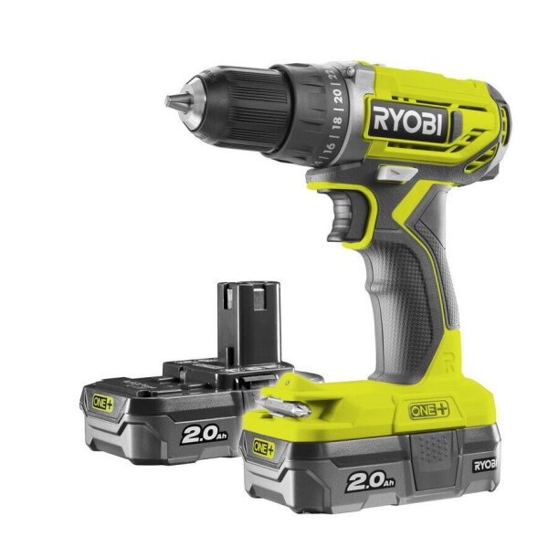 Ryobi R18DD2-220S 2-Gang-Akku-Bohrschrauber Bohrmaschine Schrauber Akkuschrauber