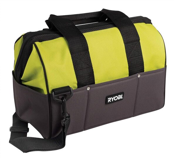 Ryobi UTB4 Nylon Werkzeugtasche Mittel Typ, Grau/Gelb, 460 x 305 x 305 mm