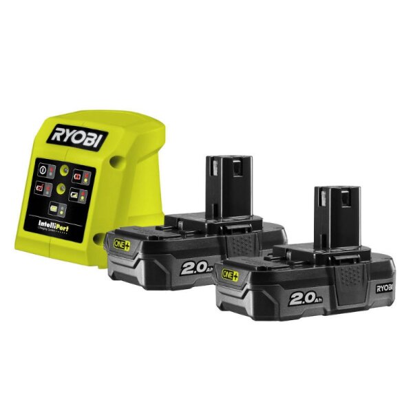 Ryobi RC18115-220 Starter-Set Lithium+ Akku inkl. Ladeger&auml;t 2x 2,0 Ah ONE+
